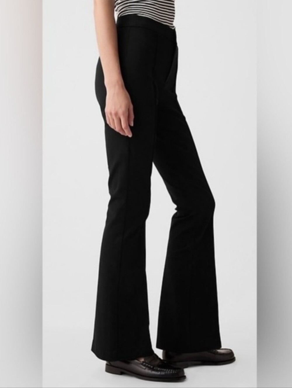Gap high rise flare pants black career work pants  Size 14 tall NWT